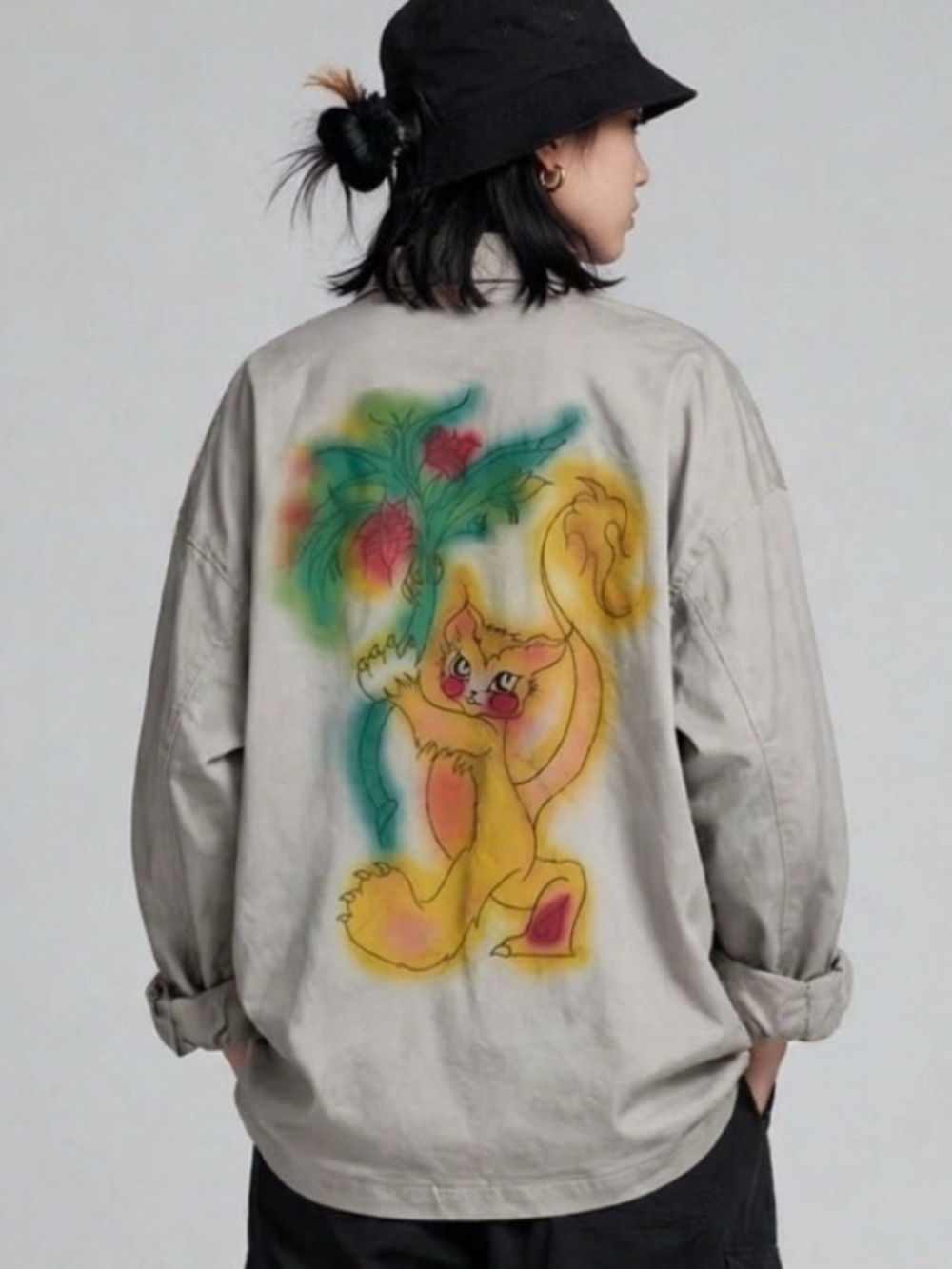 ART BASEL Graphic Back Boxy fit jacket